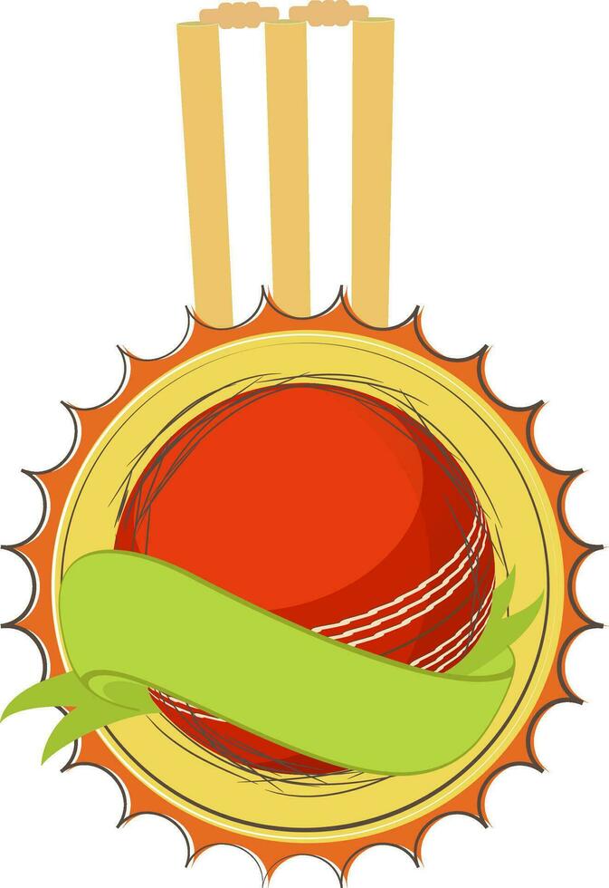 Sticker, tag or label for Cricket. vector