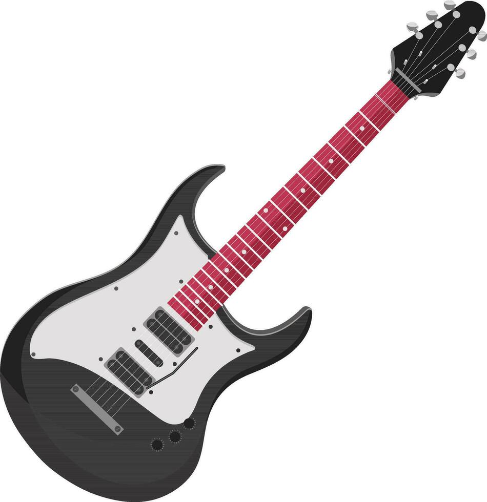 Illustration of guitar musical instrument. vector