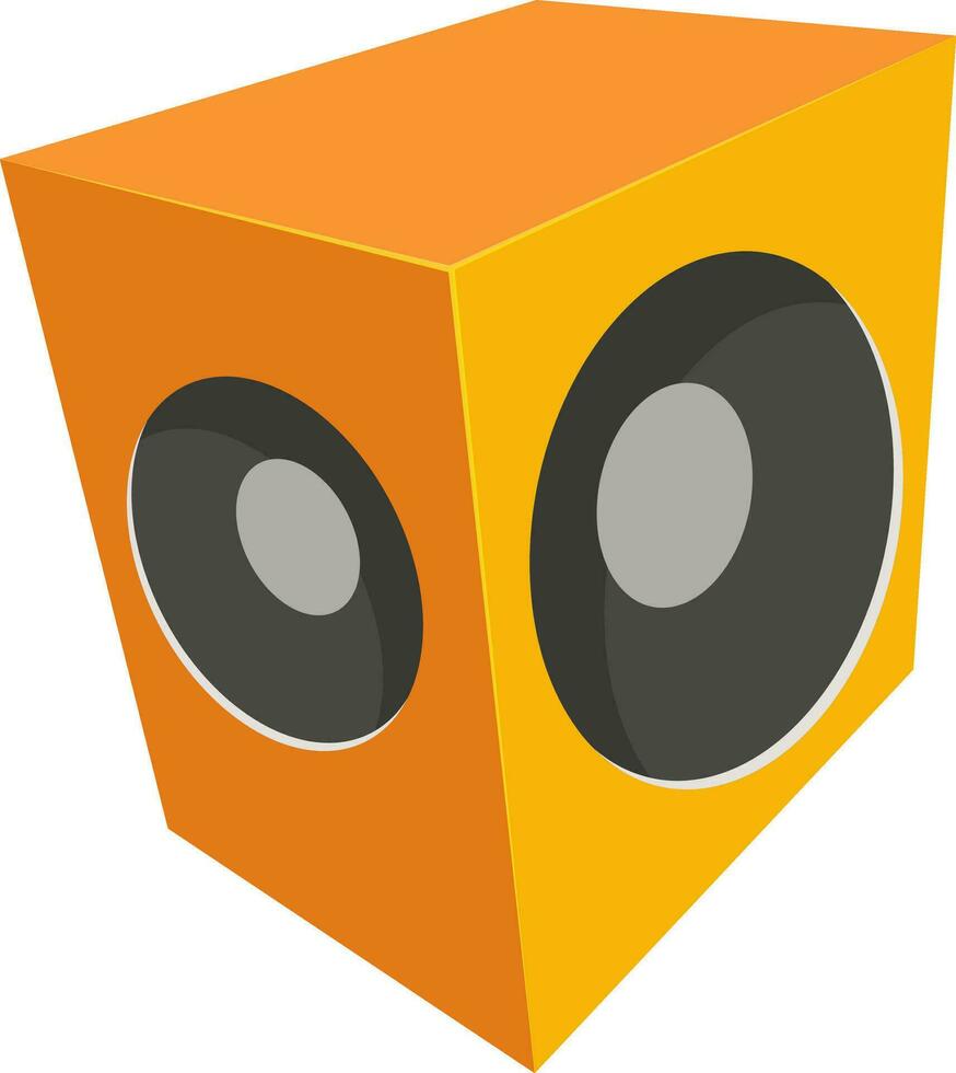 Illustration of audio sound speaker. vector