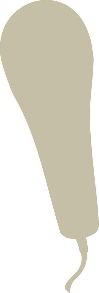 Illustration of a microphone. vector