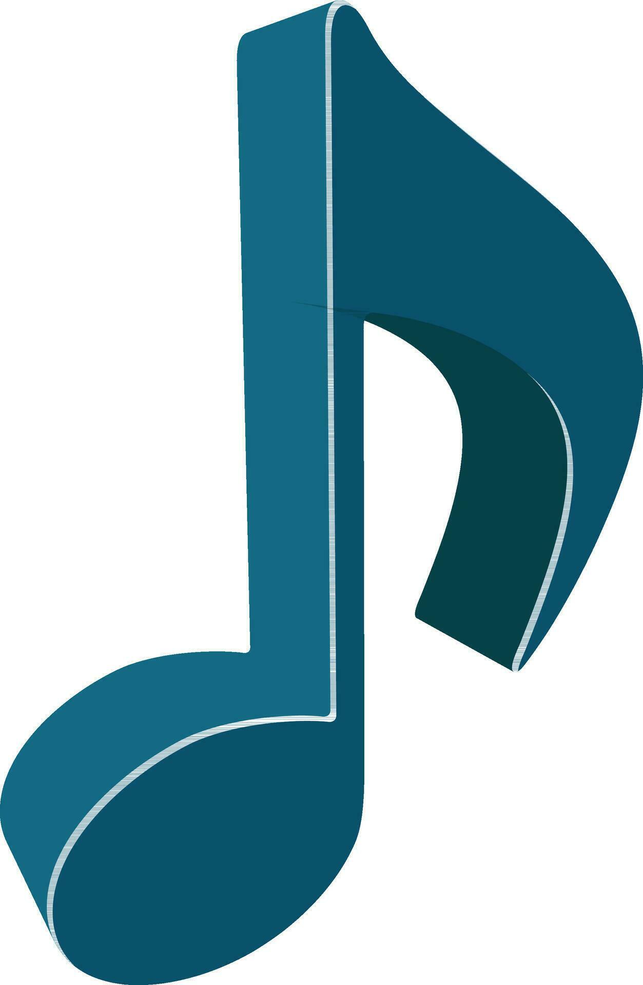 Illustration of 3D music note. 24861272 Vector Art at Vecteezy