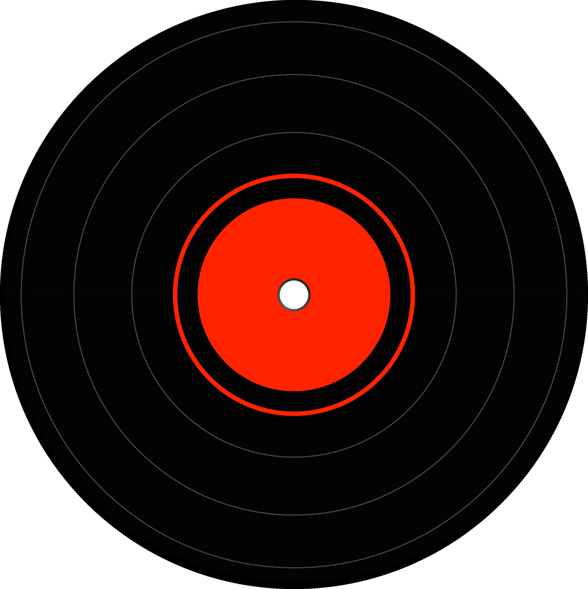 Vinyl record in red and black colors. 24861284 Vector Art at Vecteezy