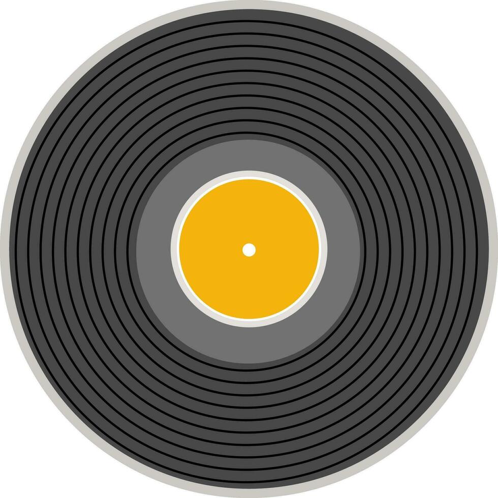 Illustration of vinyl record. vector