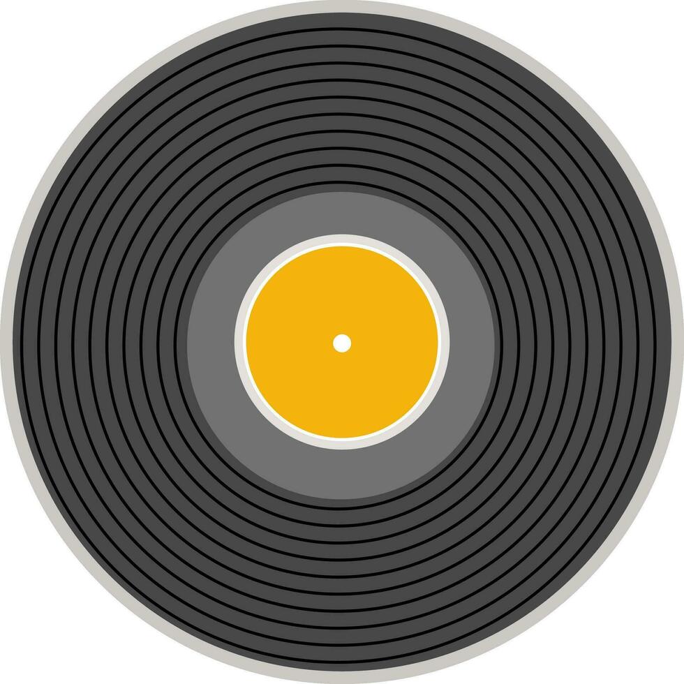 Illustration of vinyl record. vector