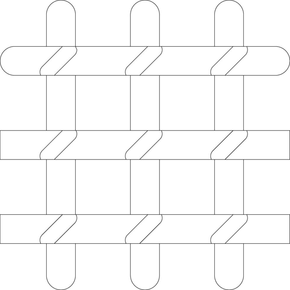 Isolated prison grille. vector