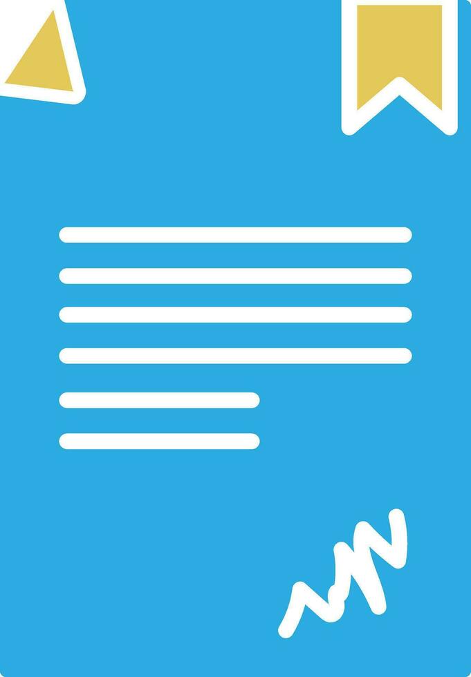 Blank document paper. vector
