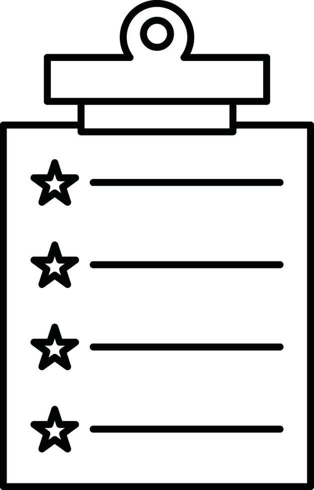 Illustration of a document. vector