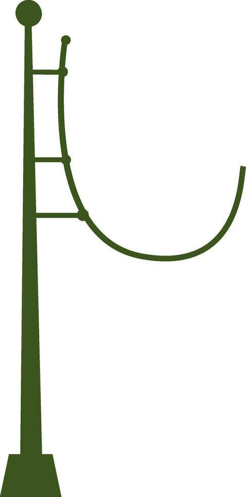 Green color illustration of Wrought iron signage. vector