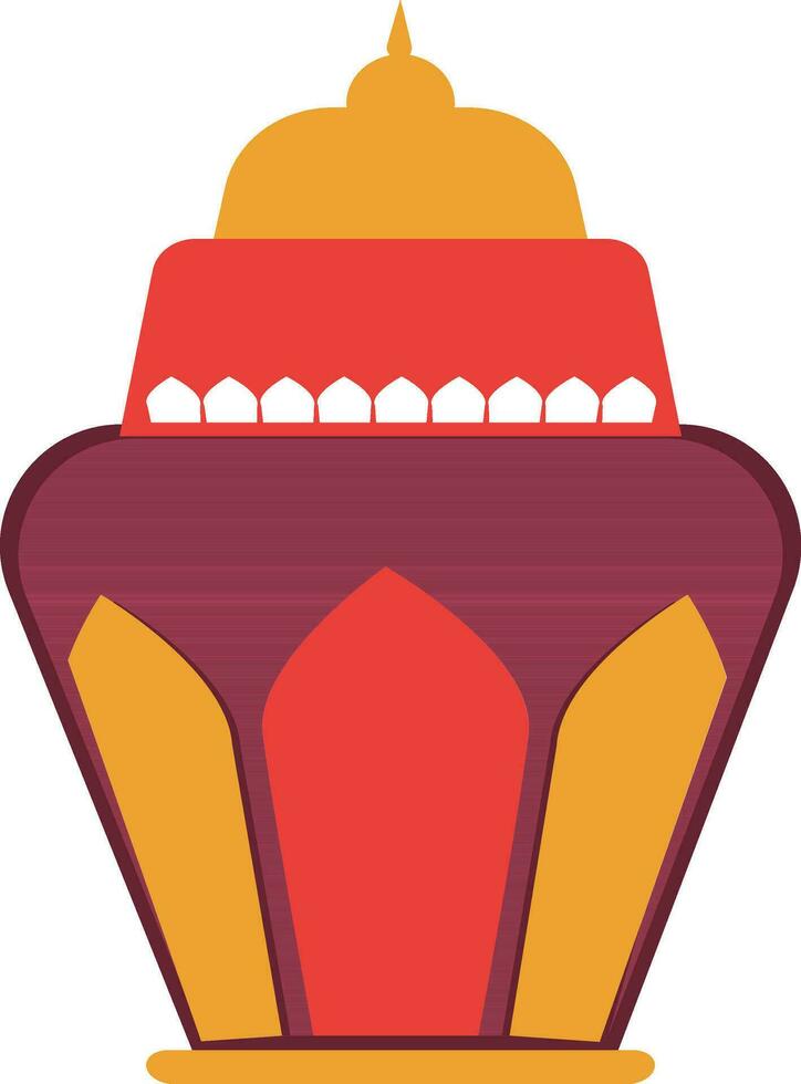 Illustration of a lantern. vector