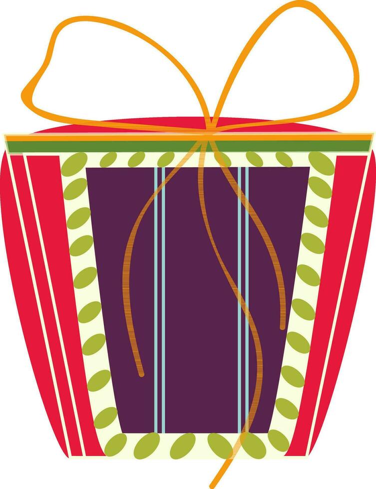 Illustration of colorful stylish gift box icon. vector