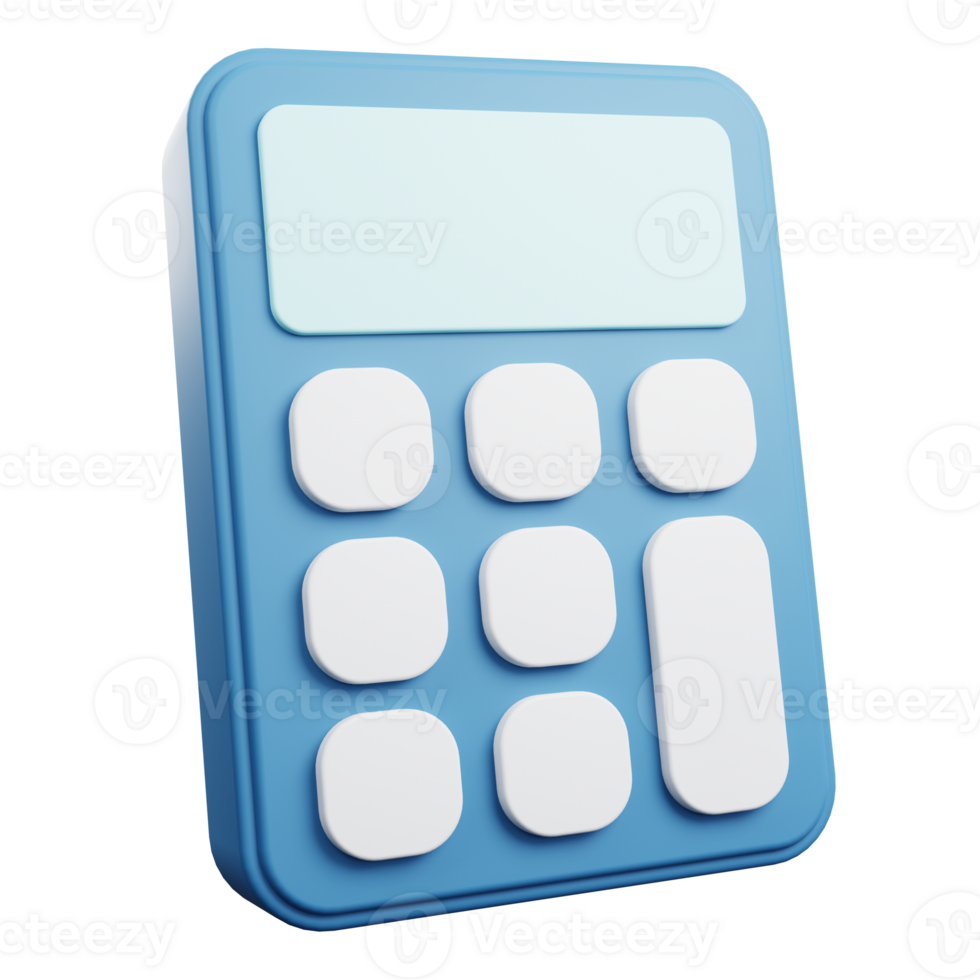 toevoegen functionaliteit naar uw ontwerpen met deze strak en veelzijdig 3d icoon van een rekenmachine. perfect voor financiën, wiskunde, en productiviteitsthema projecten png