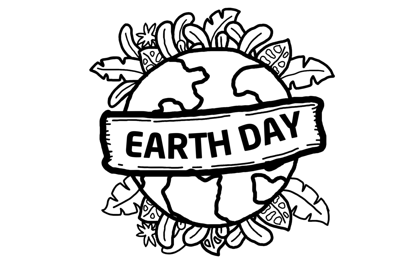 Coloring Of Earth Day Artwok Design png
