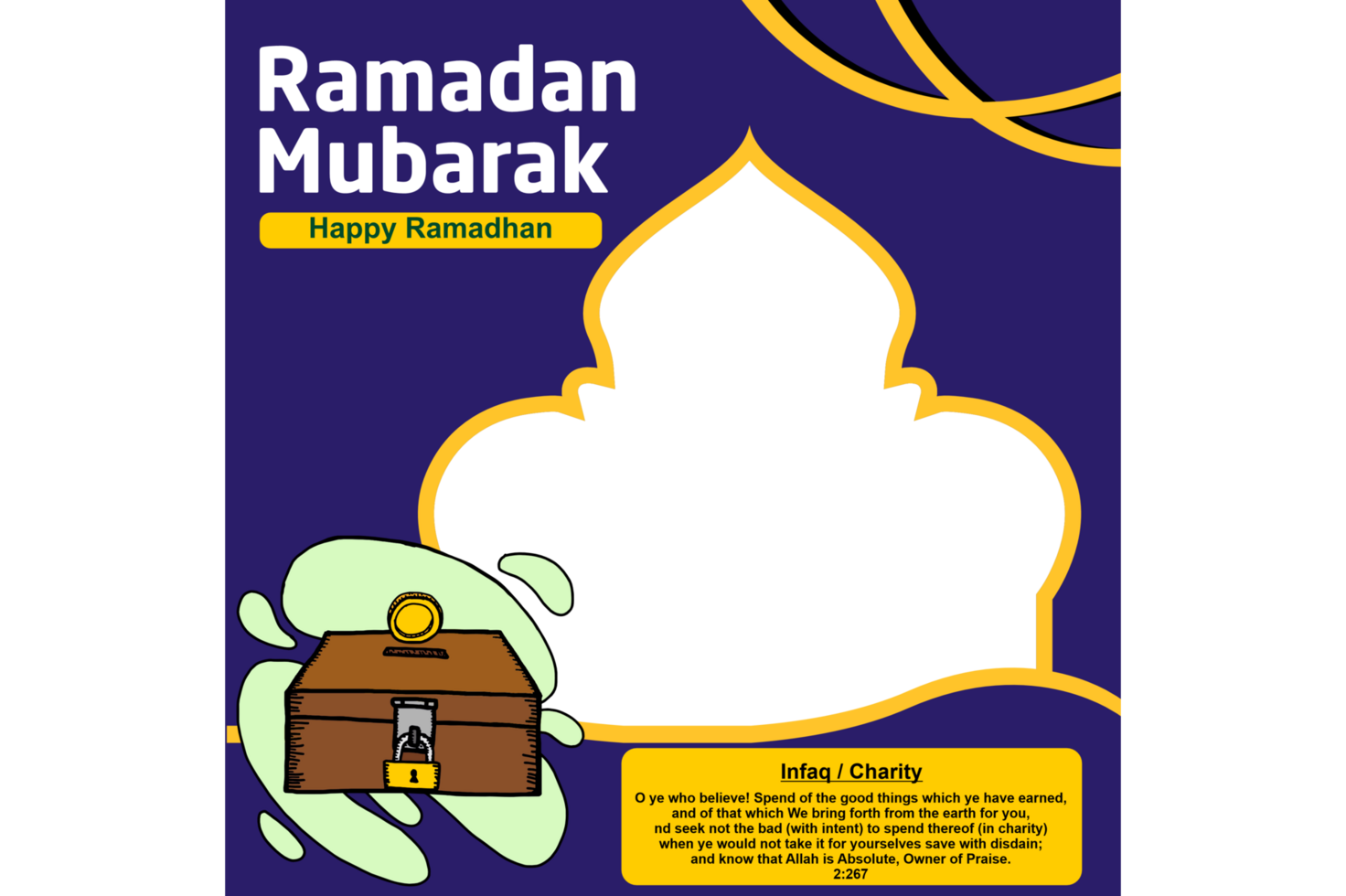 Islam Design - Frame With Ramadan Events Theme Design png