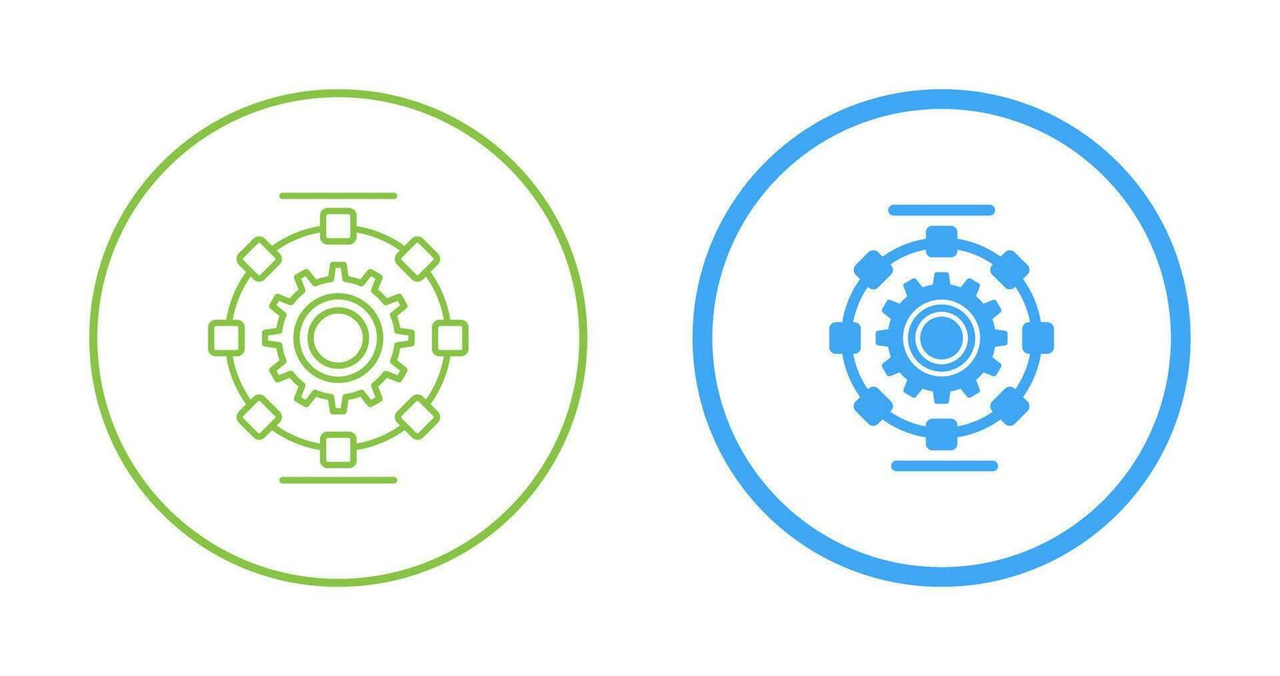 Automated Process Vector Icon