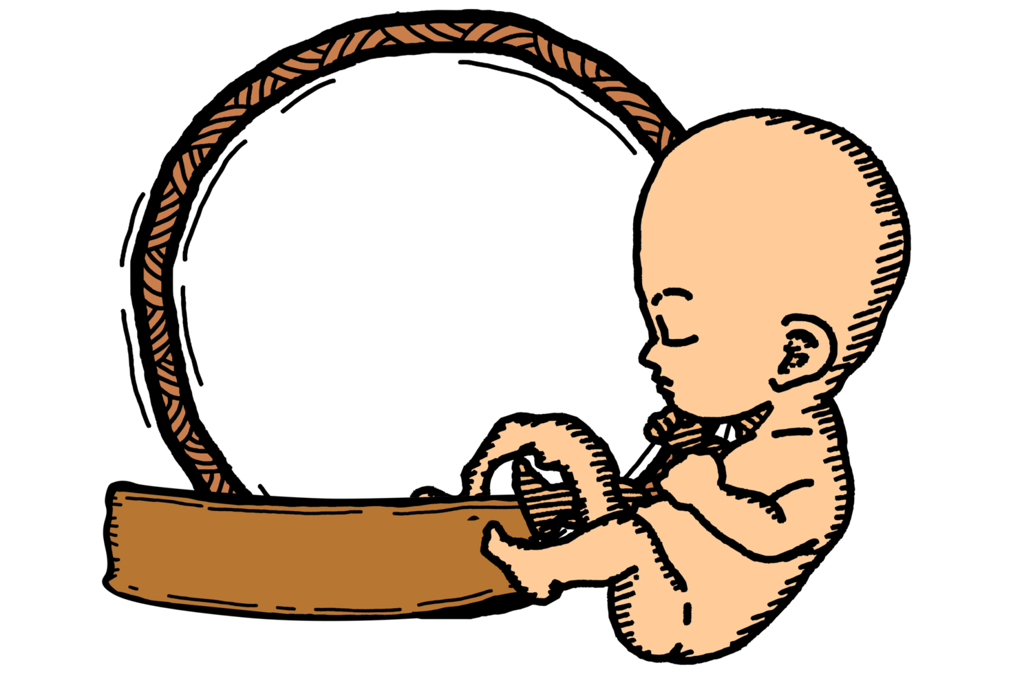 Frame Design With baby Theme png