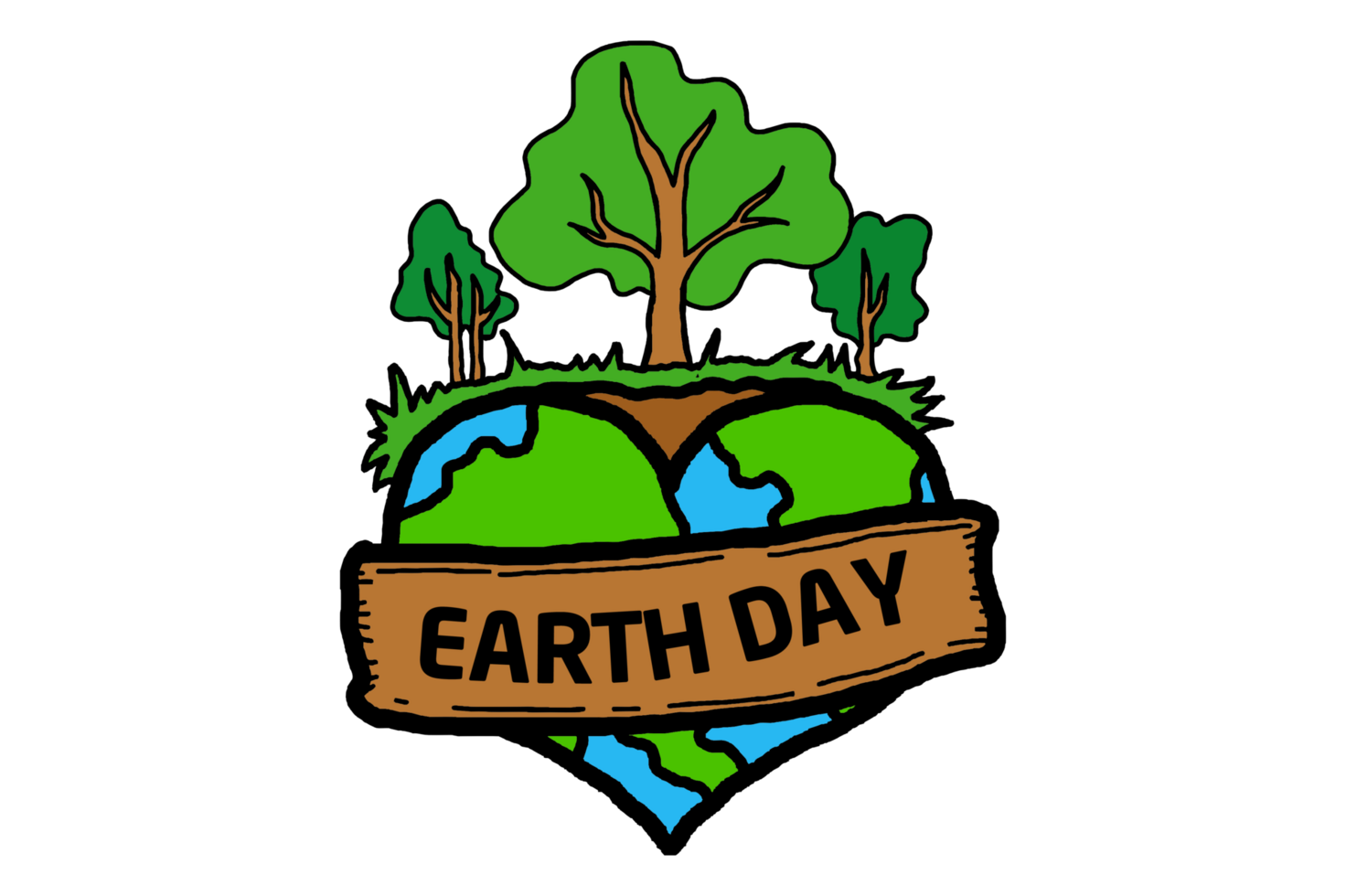 Love Earth Day Artwok Design png