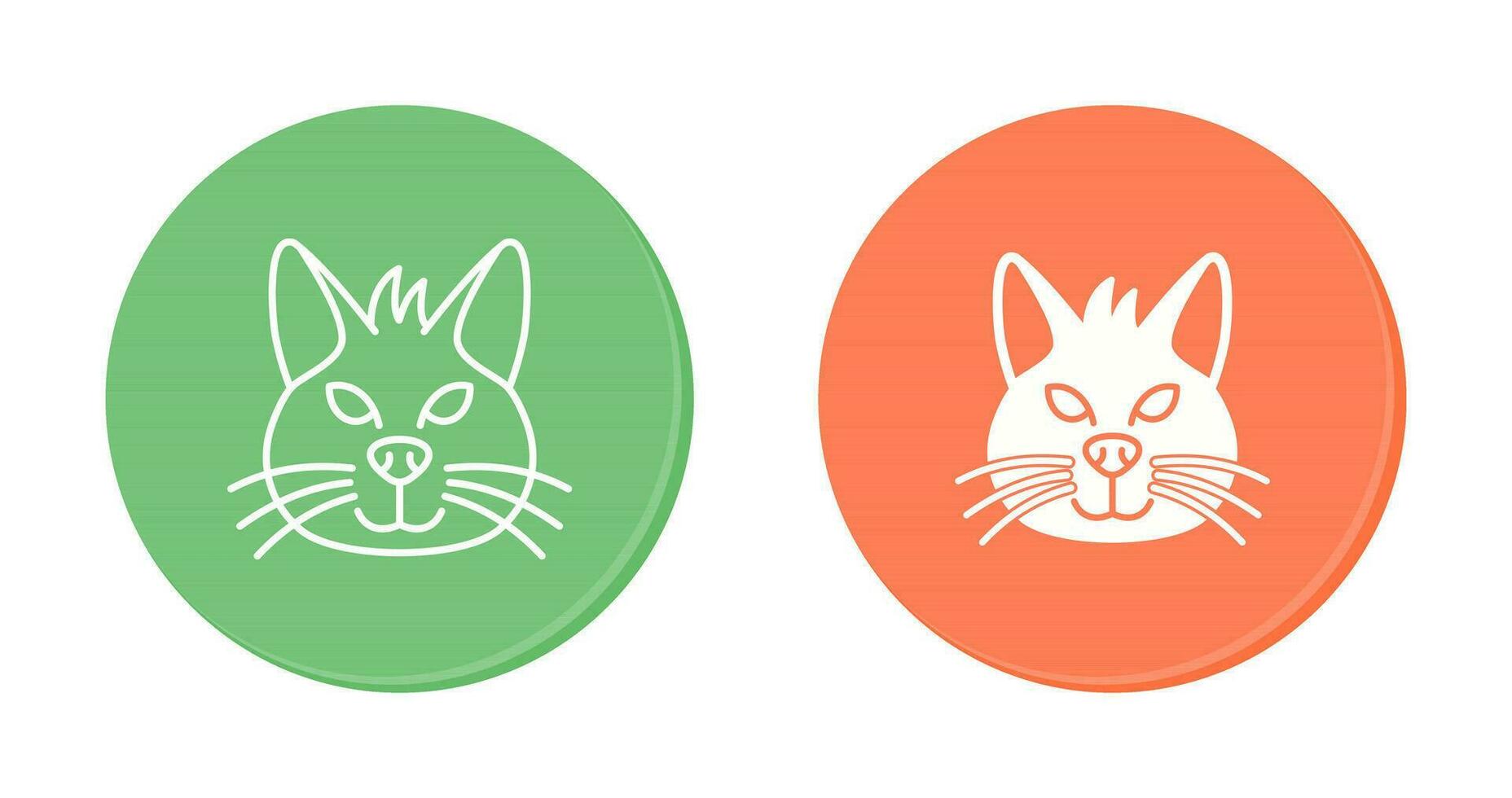 icono de vector de gato