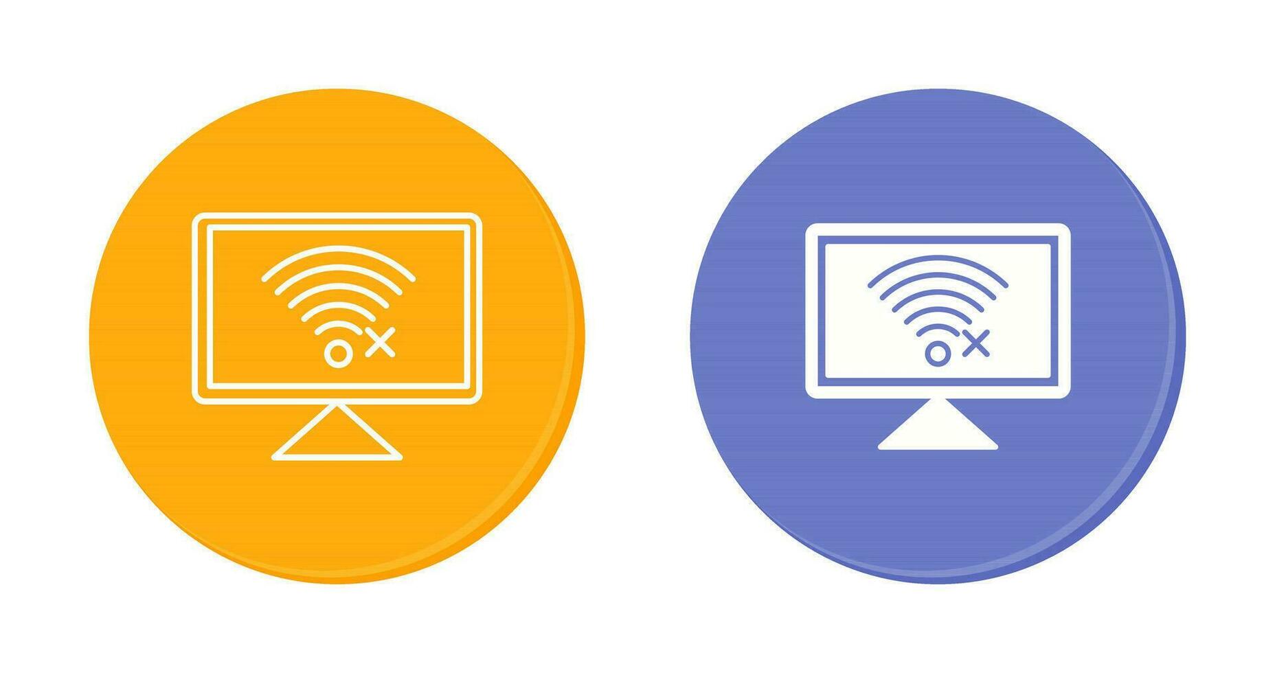 Disconnected Network Vector Icon