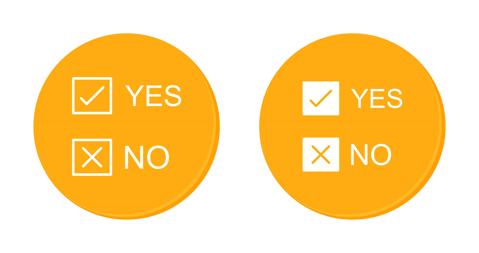 Yes No Option Vector Icon 24863427 Vector Art at Vecteezy