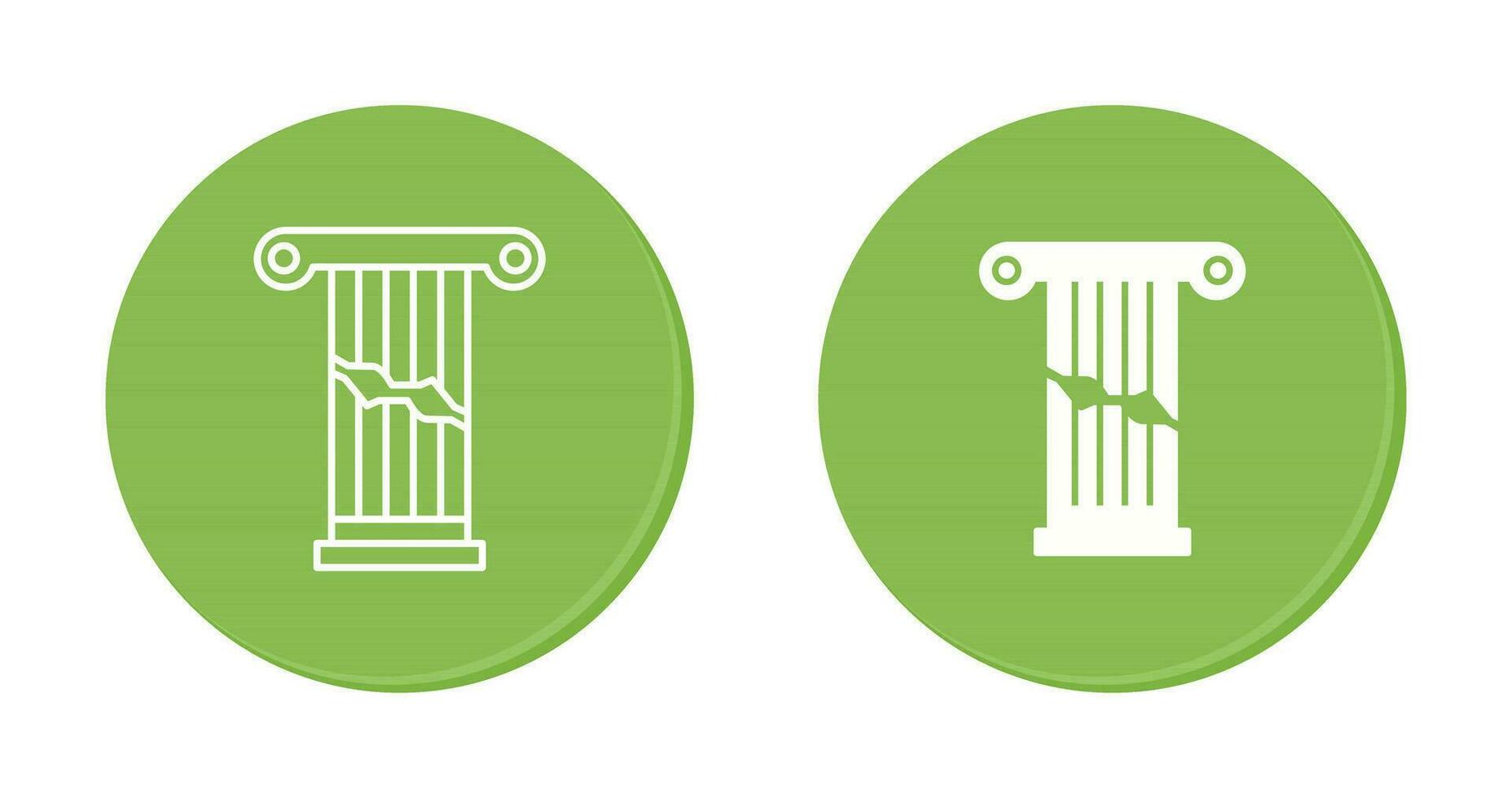 Broken Pillar Vector Icon