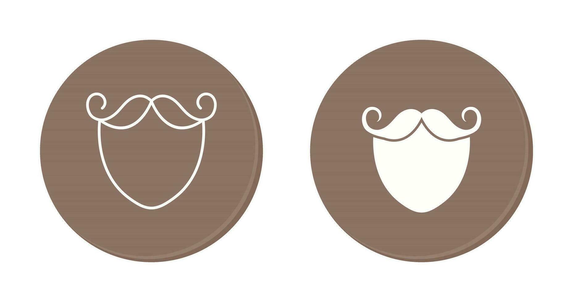 Beard and Moustache Vector Icon