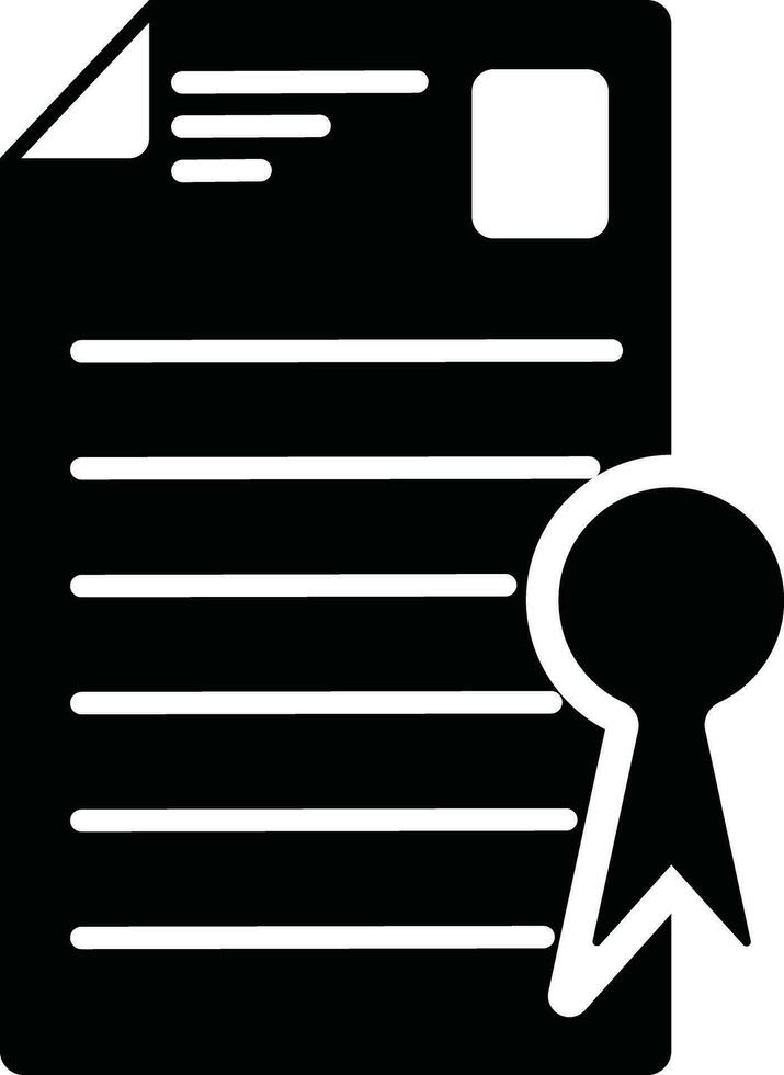 Document in black and white color. vector