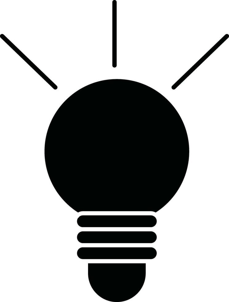 Illustration of a bulb. vector