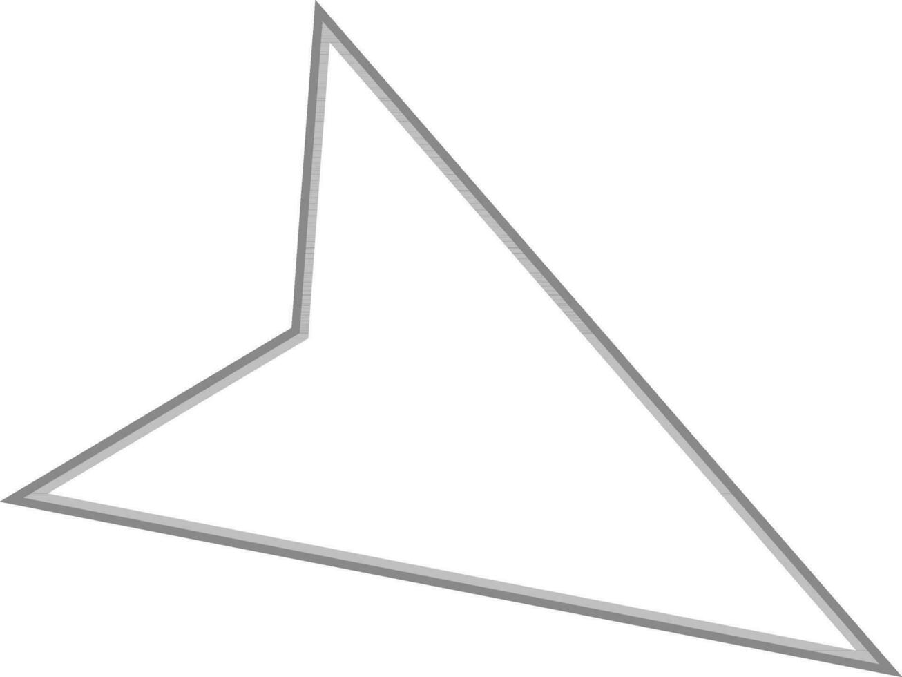 Thin line icon of an arrow navigator. vector