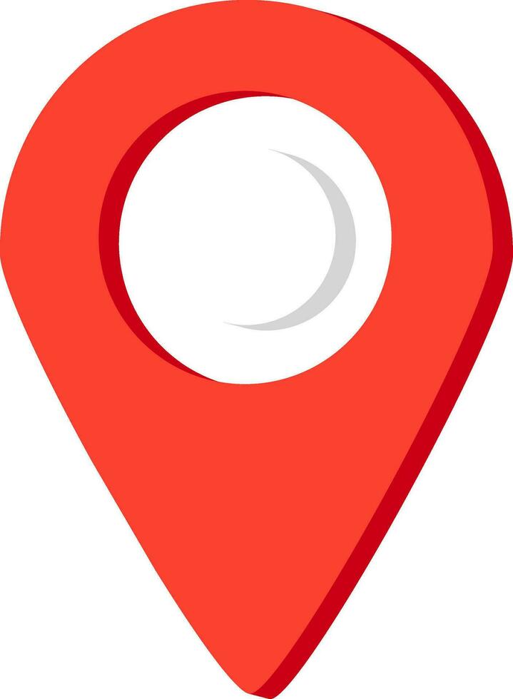 Flat icon of a map pin. vector