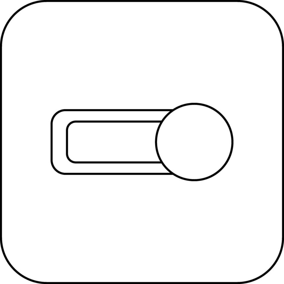 Button icon in mobile for application in stroke. vector
