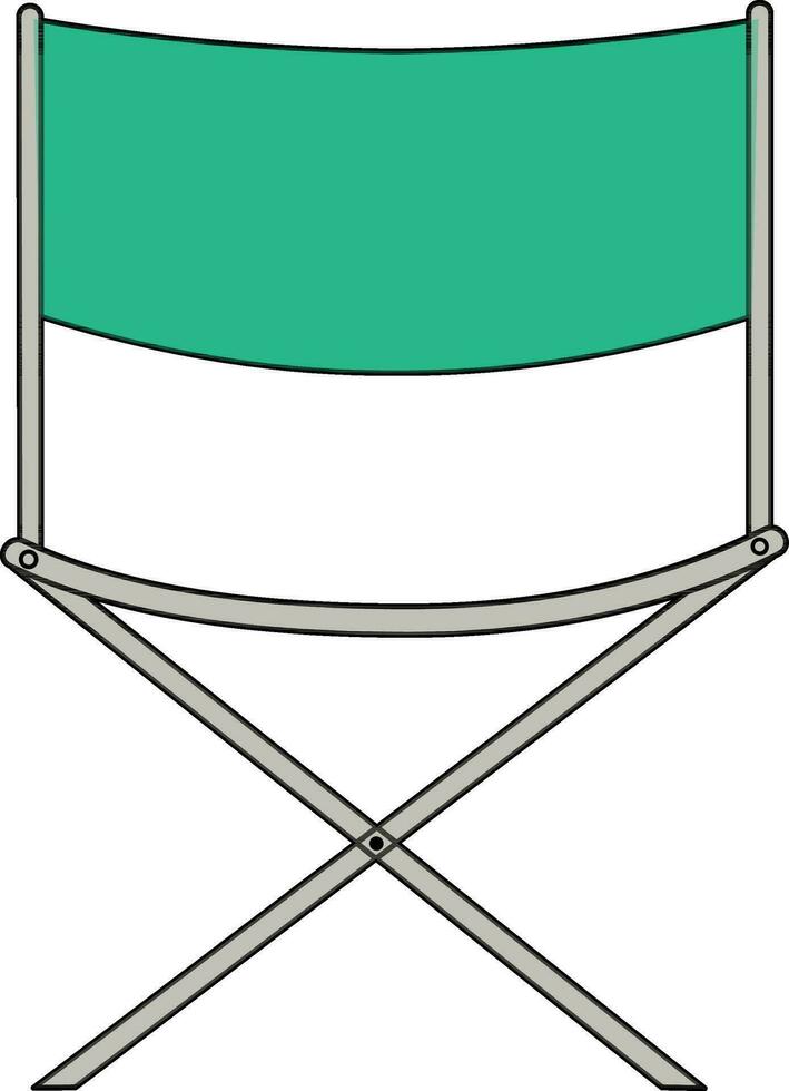 plano ilustración de del director silla. vector