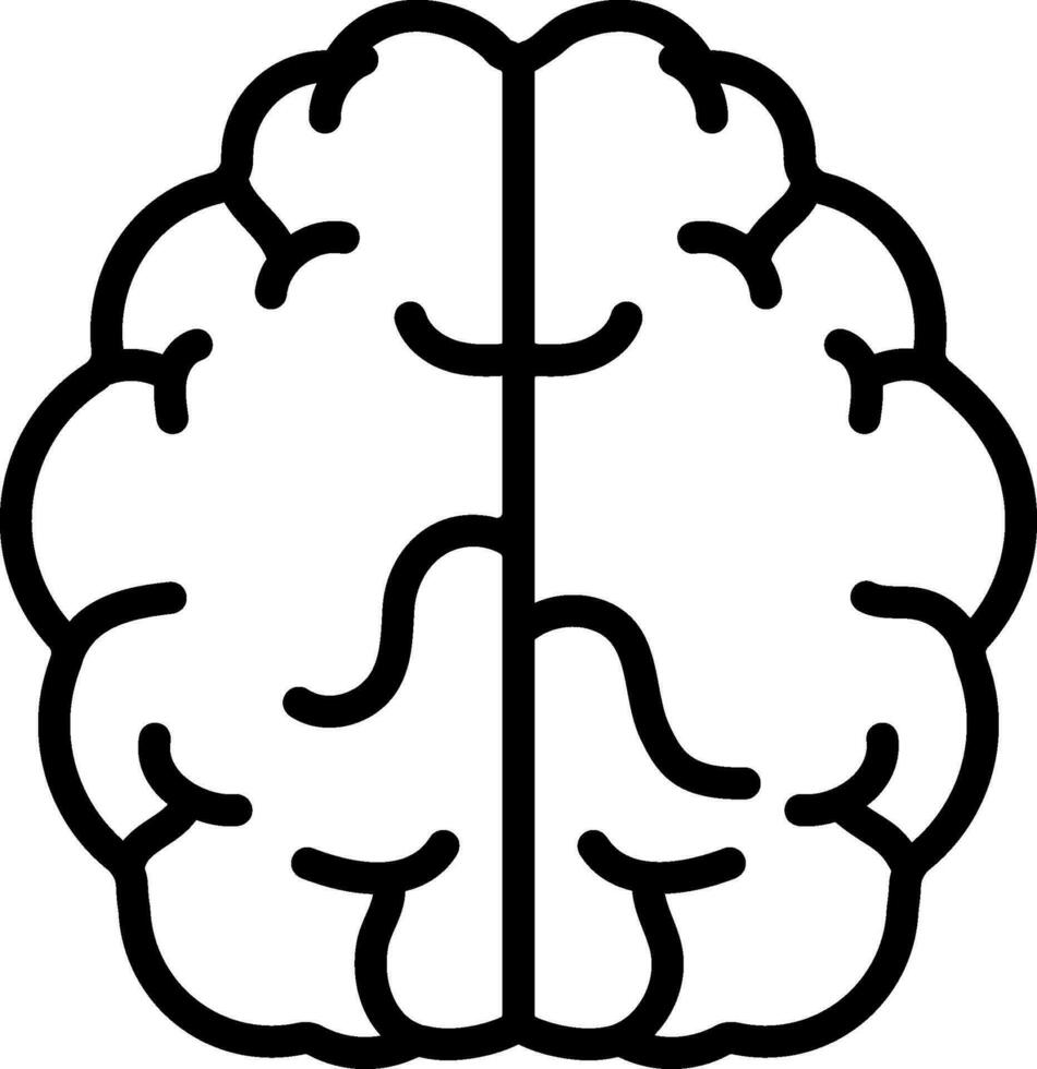 Human Brain symbol for Health and Medical concept. vector