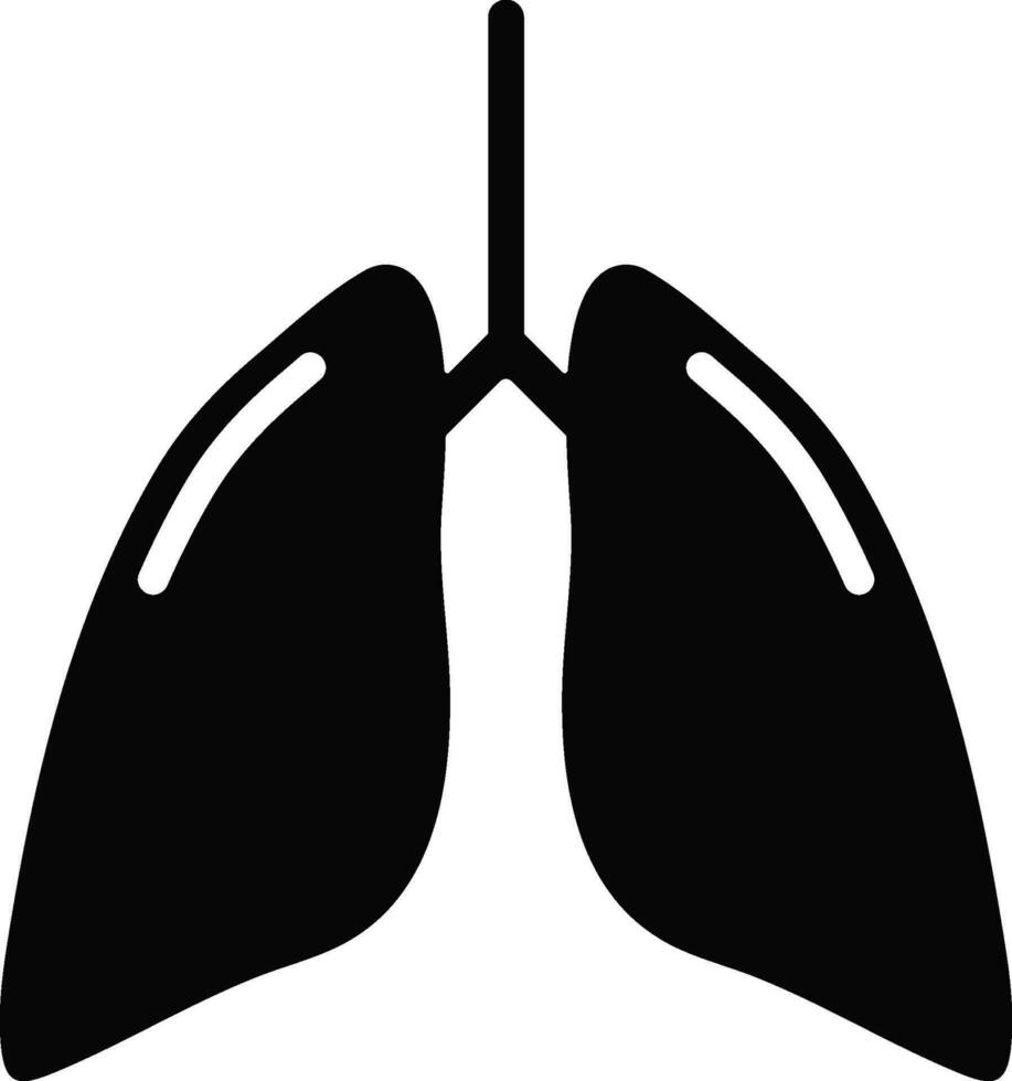 Human Lungs symbol for Medical concept. vector