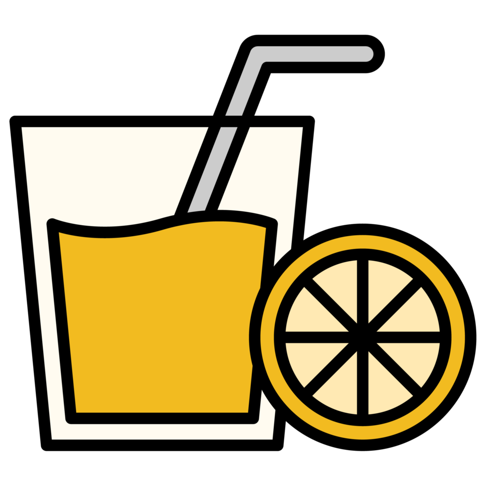 lemon drink in glass png