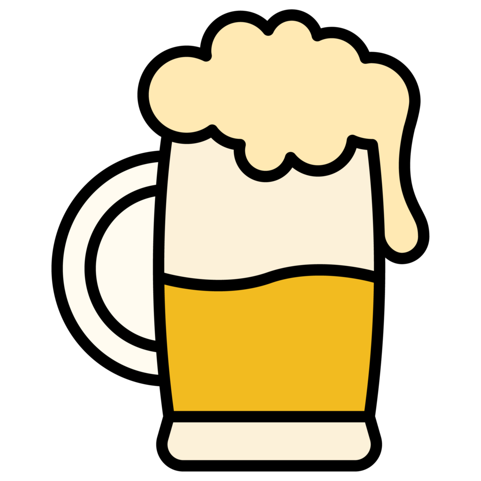 beer cup and foam png