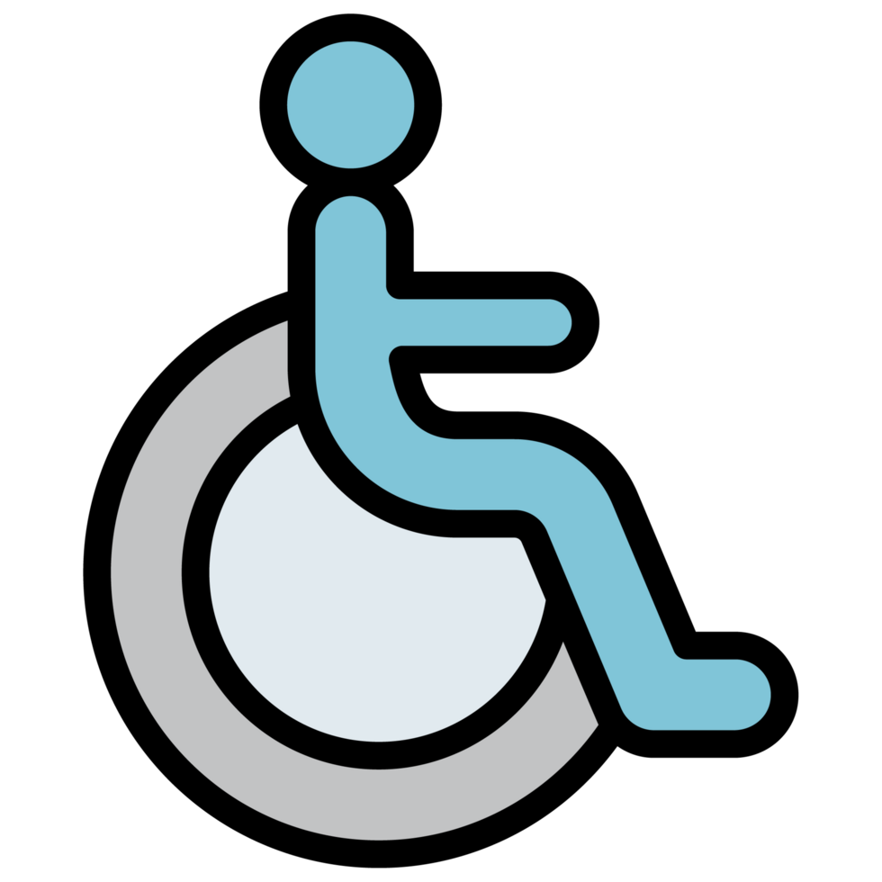 incapacidade e cadeira de rodas do utilizador placa png