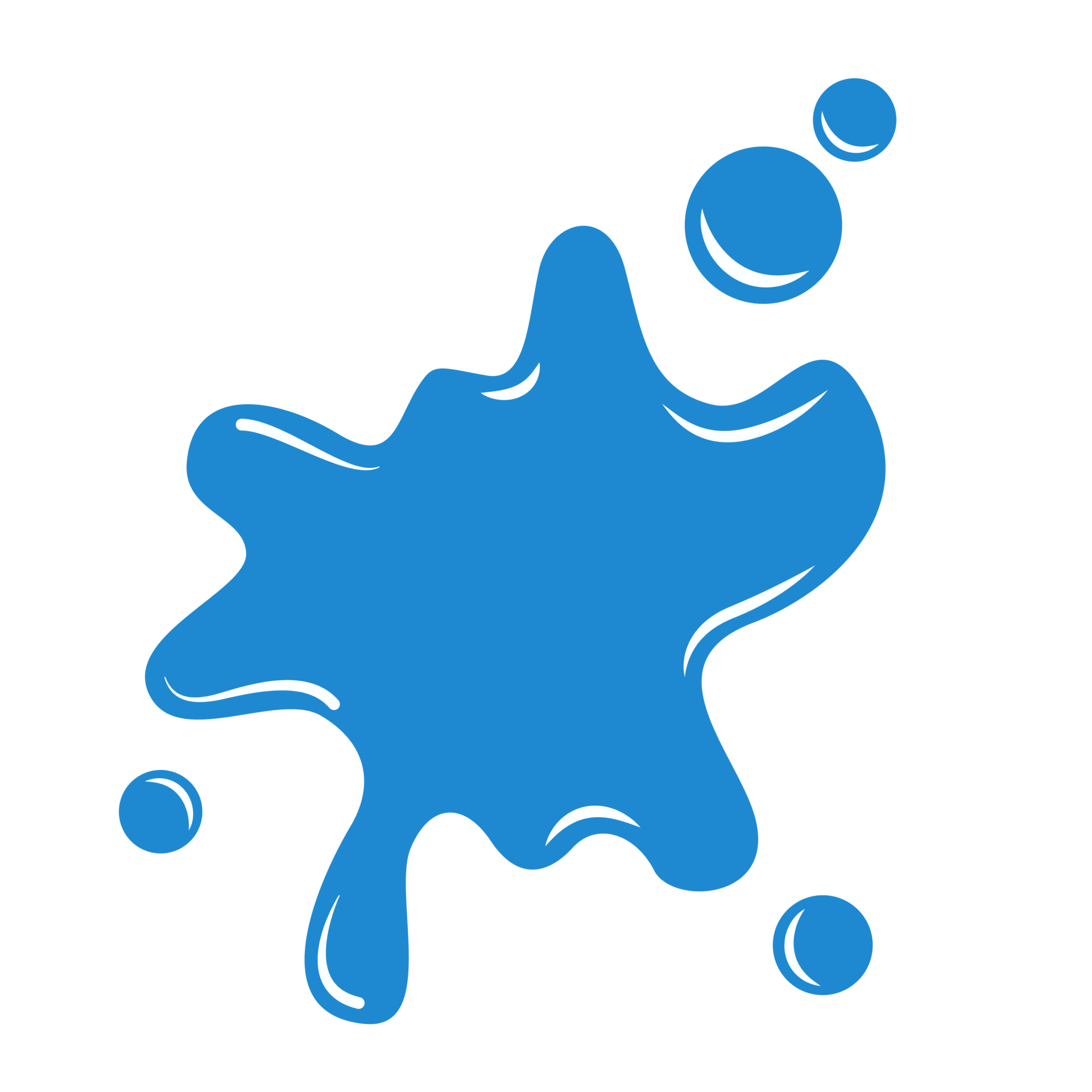 Water Splash Element Illustration, Cartoon or Comic Style, Cartoon