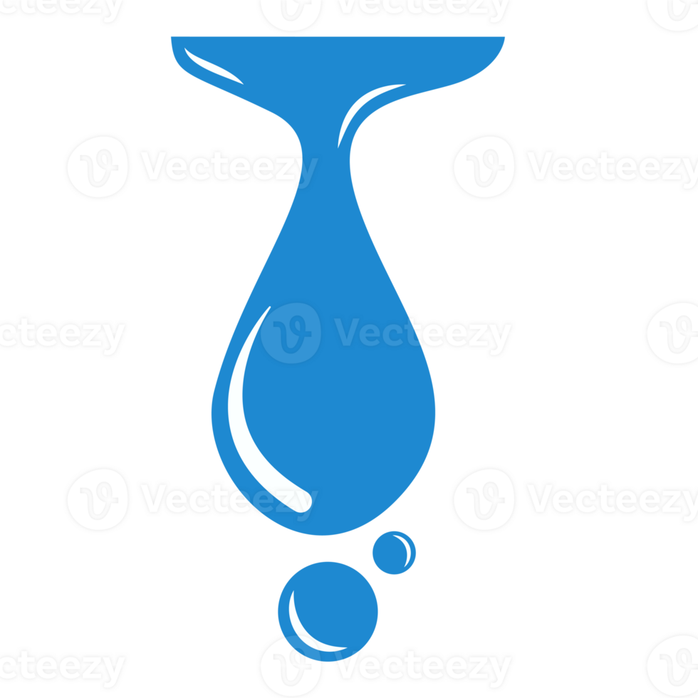 water laten vallen element illustratie, tekenfilm of grappig stijl, tekenfilm element, grappig element png
