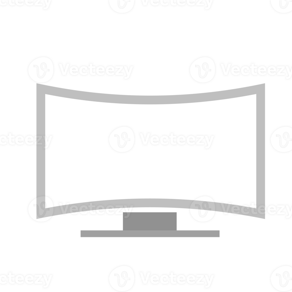 Curve Screen Gaming Monitor Device png