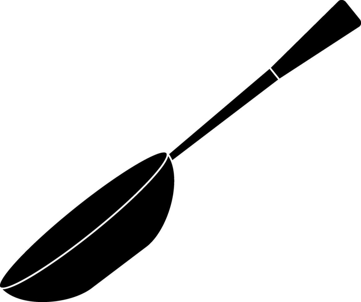 Frying pan in black color. vector