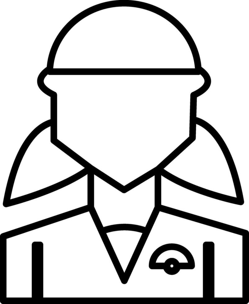 Character of a faceless girl player. vector