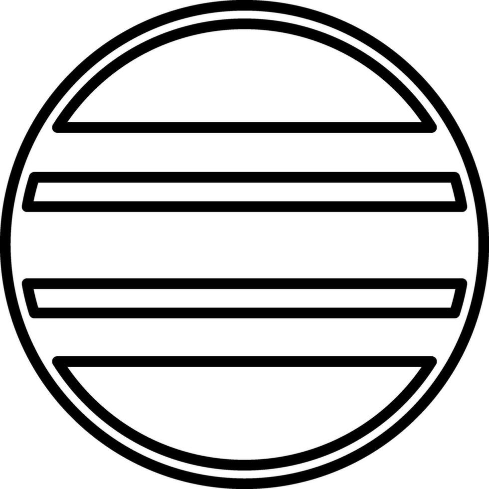 Black line art illustration of a pokeball. vector