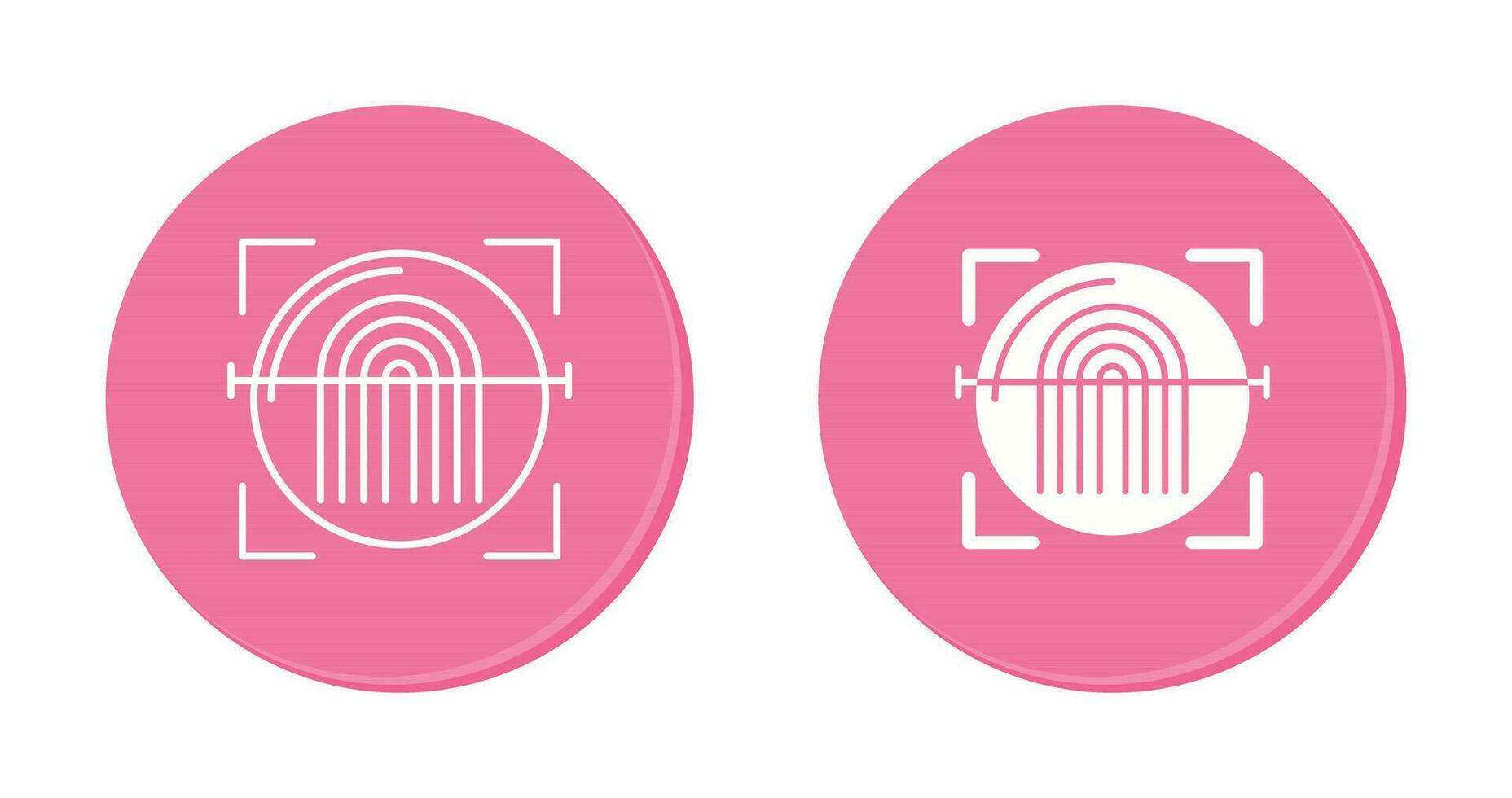 Fingerprint Scanner Vector Icon