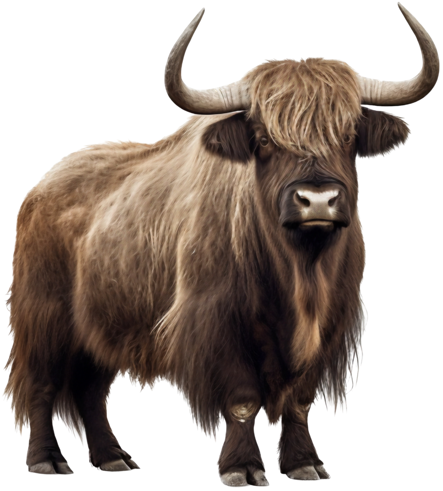 Yak png with AI generated.