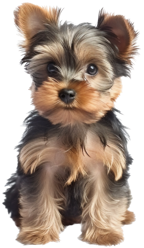 Yorkshire Terrier png mit ai generiert.