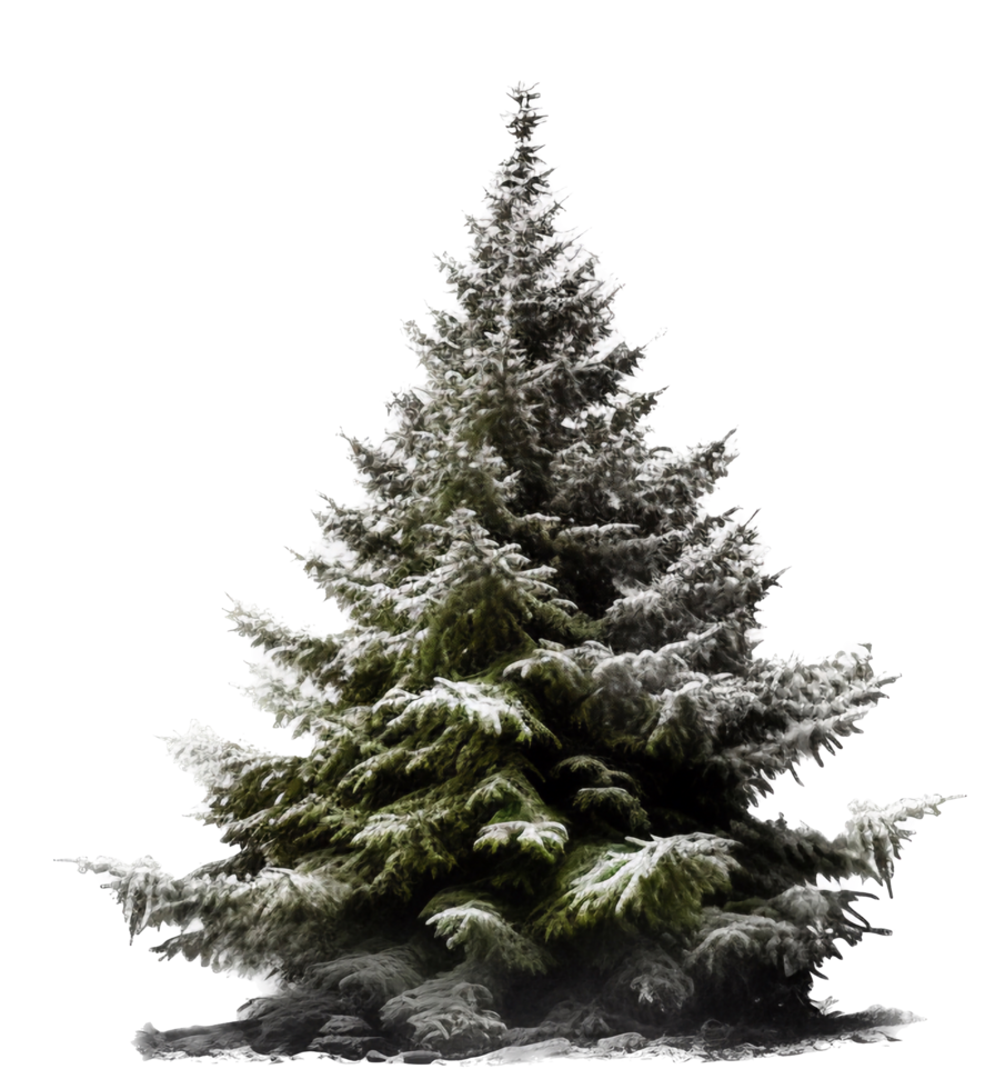 Christmas tree png with AI generated.