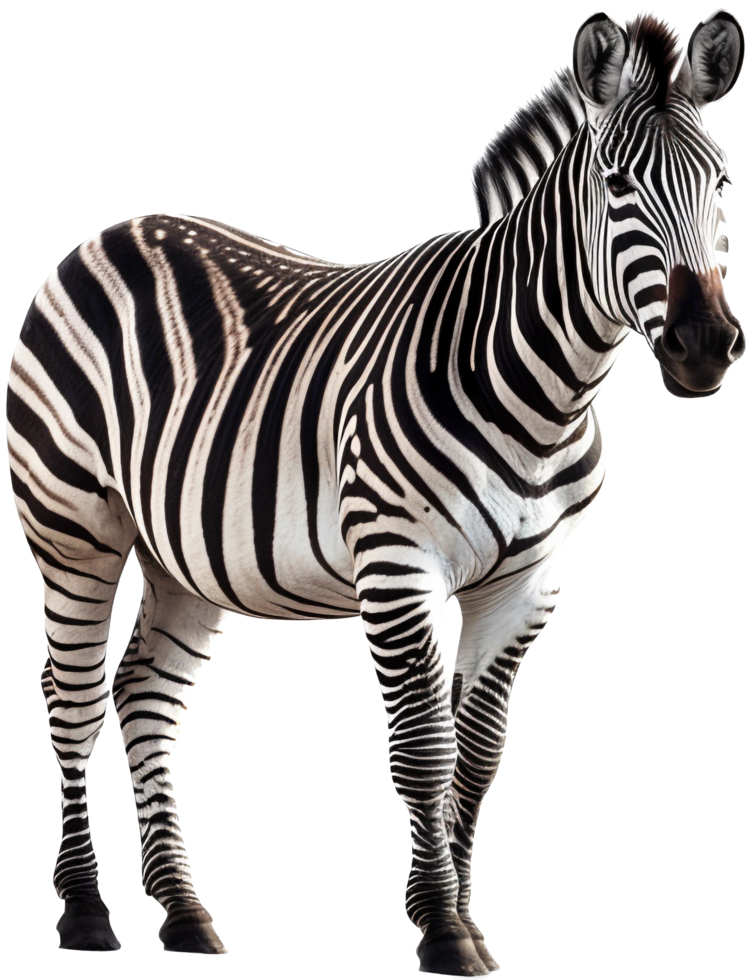 Zebra png mit ai generiert.