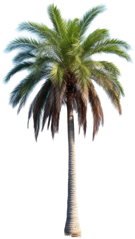 Palm tree png with AI generated.