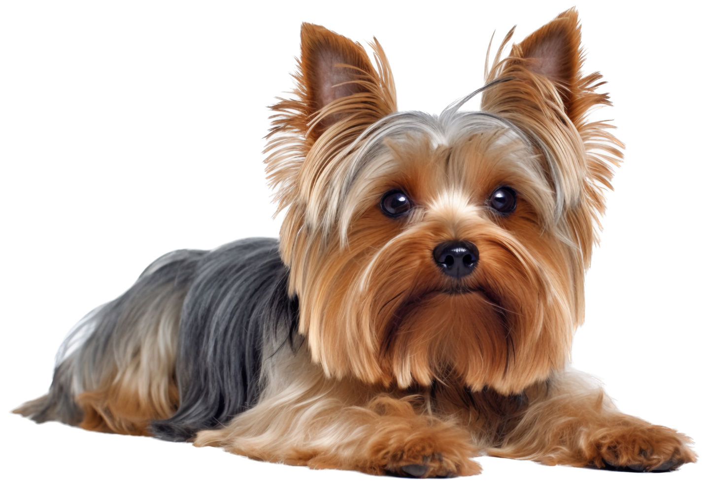 Yorkshire terrier png with AI generated.