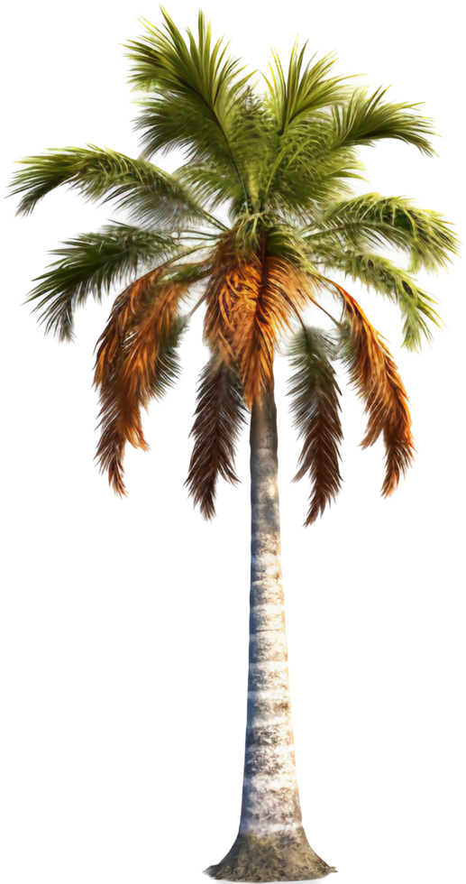 Palm tree png with AI generated.